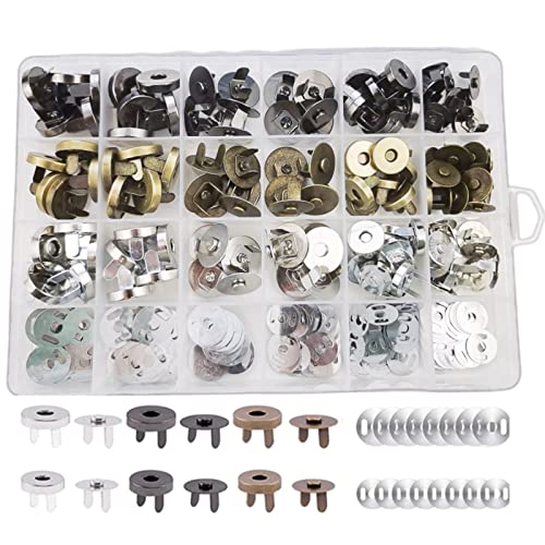 60 Sätze Magnetische Schnappschüsse Buttons Verschluss Förderer Nähen Handwerk (18 & 14mm) Schnappschüsse Für Geldbörsen Handtaschen Kleiderbeutelverriegelung Magnete von Morain