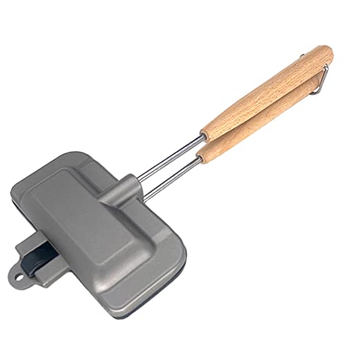 Antihaft-Sandwich-Maker Grillpfanne für Frühstückstoast, Pfannkuchen, Omeletts, Hot-Dog-Toaster für Pfannkuchen, Flip-Grillpfanne, Hot-Dog-Toaster-Maschine von Morain