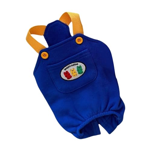 Beliebte Haustier-Jumpsuits mit verstellbarem Schultergurt, maschinenwaschbar, Polyester-Stoff, Hosenträgerhose für kleine Rassen und Hunde von Morain