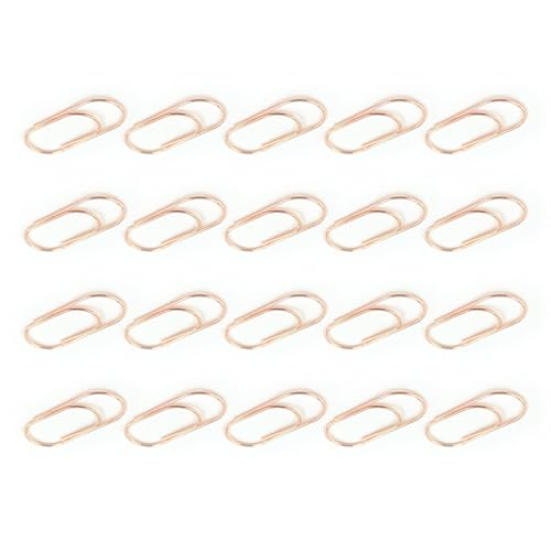 Bunte Büroklammern, 50 mm, große Aktenklammern, Metall, Büroklammern, Lesezeichen, Bürobedarf für Ordner, goldfarbene Binderklammern, 20 Stück Bunte Büroklammern, 50 mm, große Aktenklammern, Metall, Büroklammern, Lesezeichen, Bürobedarf für Ordner, goldfarbene Binderklammern, 20 Stück von Morain