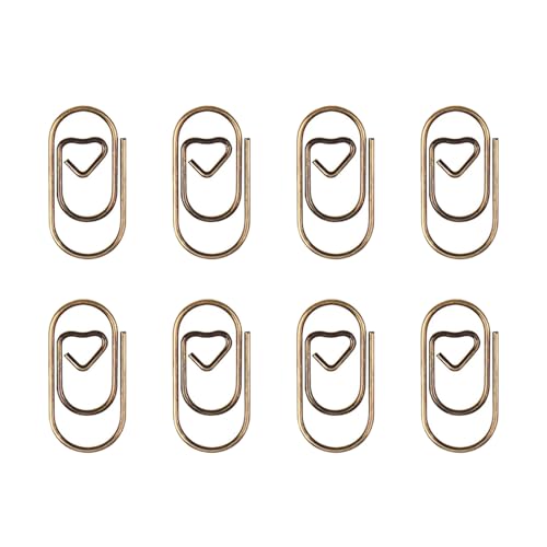 Bunte Büroklammern, kleine Herzen, Metallklammern, 20 mm, Metall-Büroklammern für Dokumente, Dateien, Papier, Fotokarten, Organisation, Umschläge, 80 Stück Bunte Büroklammern, kleine Herzen, Metallklammern, 20 mm, Metall-Büroklammern für Dokumente, Dateien, Papier, Fotokarten, Organisation, Umschläge, 80 Stück von Morain