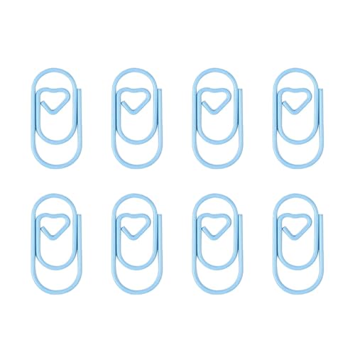 Bunte Büroklammern, kleines Herz, Metallklammern, 20 mm, für Dokumente, Dateien, Papier, Fotokarten, Organisation, Umschläge, 80 Stück Bunte Büroklammern, kleines Herz, Metallklammern, 20 mm, für Dokumente, Dateien, Papier, Fotokarten, Organisation, Umschläge, 80 Stück von Morain
