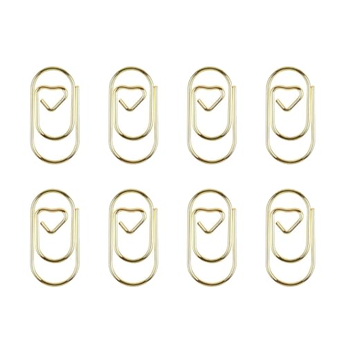 Bunte Büroklammern, kleines Herz, Metallklammern, 20 mm, für Dokumente, Dateien, Papier, Fotokarten, Organisation, Umschläge, 80 Stück Bunte Büroklammern, kleines Herz, Metallklammern, 20 mm, für Dokumente, Dateien, Papier, Fotokarten, Organisation, Umschläge, 80 Stück von Morain