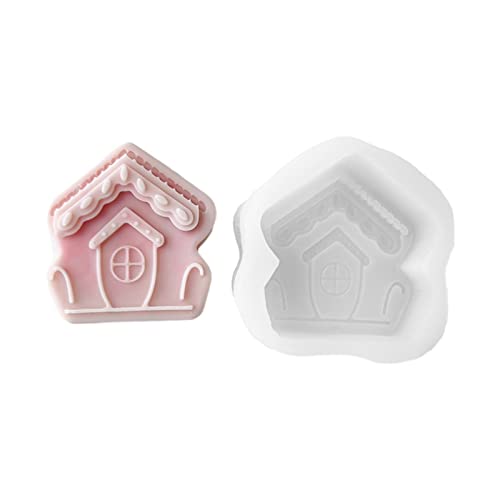 Cartoon House Form Kerze Silikonform Für Handgefertigte Kerzenornamente Schimmelhandwerk Herstellung Werkzeug Backform Machen von Morain