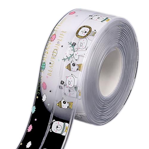 Dichtungsband, transparent, selbstklebend, für Küche, WC, Badezimmer, Badewanne, Waschbecken, Haken von Morain