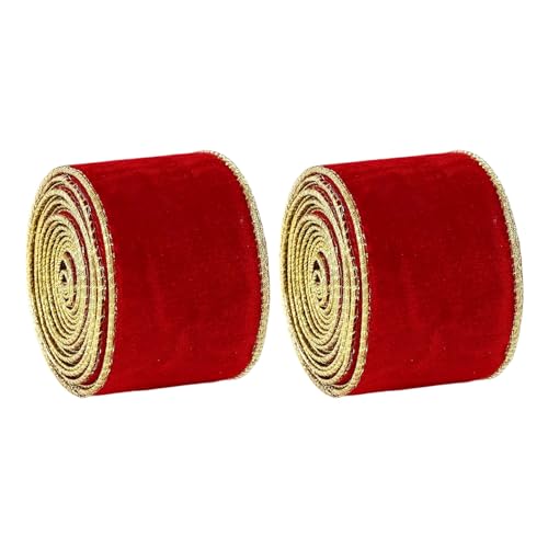Elegante Weihnachtskränze und Baumschmuck, Mehrzweck-Weihnachtsbänder, dekorative Bänder zum Verpacken von Geschenken, luxuriöse Goldfolien-Kanten Elegante Weihnachtskränze und Baumschmuck, Mehrzweck-Weihnachtsbänder, dekorative Bänder zum Verpacken von Geschenken, luxuriöse Goldfolien-Kanten von Morain