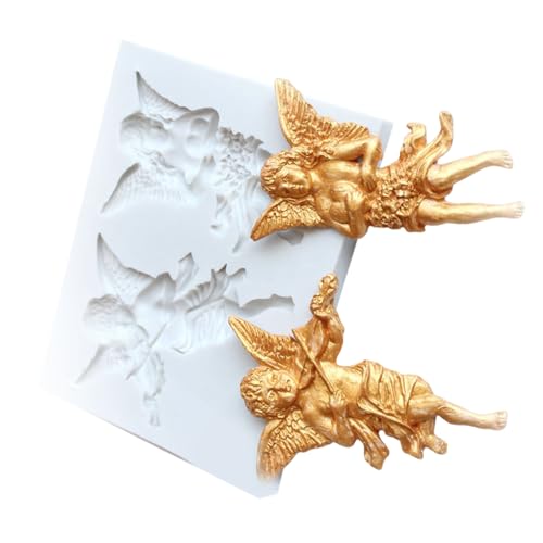 Engelsstatue Silikonkerzenform Kunstskulptur Silikonformen Für Epoxidharz Kerzenseife Schokoladen Fondant Formen Kerze Silikonform von Morain