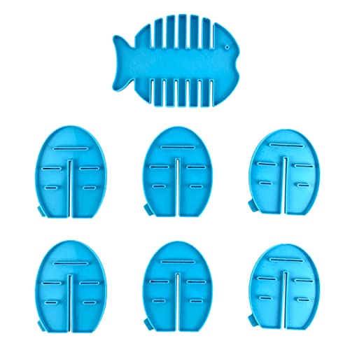 Für Kreative Kleine Fisch Untersetzer Mit Epoxidharzform Tasse Matte Becher Silikonform Schmuck Mol Silikonform Schmuck von Morain