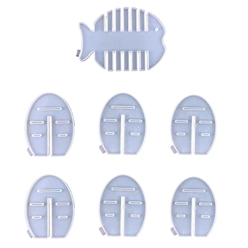 Für Kreative Kleine Fisch Untersetzer Mit Epoxidharzform Tasse Matte Becher Silikonform Schmuck Mol Silikonform Schmuck von Morain