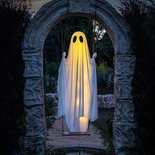 Gruselige LED-Specter-Dekorationen, beleuchtete hängende Spectter für Halloween, Garten, Baum und Rasen, Festlichkeiten, Rasen, Specter-Dekorationen von Morain