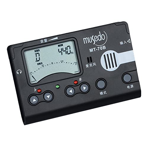 Hand-Taschentuner, 3-in-1 Clip-On für W/Tonabnehmer-Funktion, großes LCD-Display, faltbarer BRAC Metrono Metrono Tonabnehmer Hand-Taschentuner, 3-in-1 Clip-On für W/Tonabnehmer-Funktion, großes LCD-Display, faltbarer BRAC Metrono Metrono Tonabnehmer von Morain