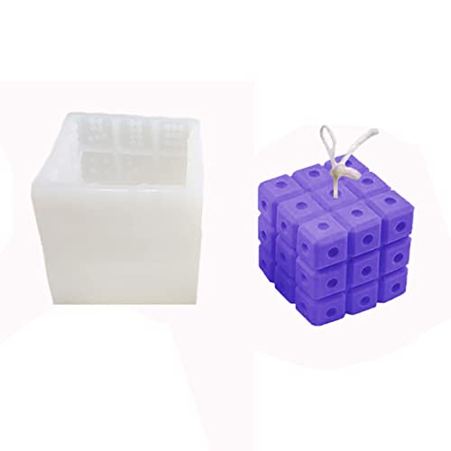 Handgefertigte Seife Making Supplies Silikon Fondant Form Quadratwürfel Form Kuchen Dekorieren Familienseife Formen Backgeschenk von Morain