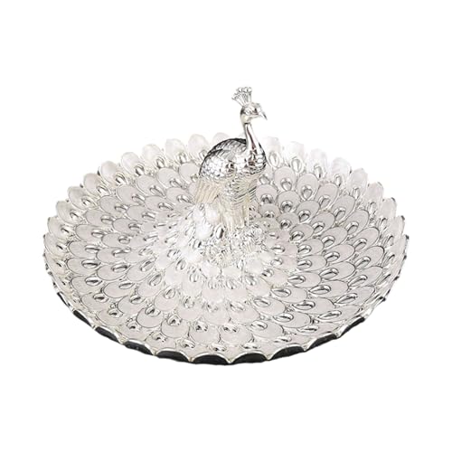 Komplizierte Geprägte Metall Servingplatte Peacocks Design Haltbarkeit 20 Cm Snacks Gericht Für Familienversammlungen Hochdetailgeprägtes Gericht von Morain