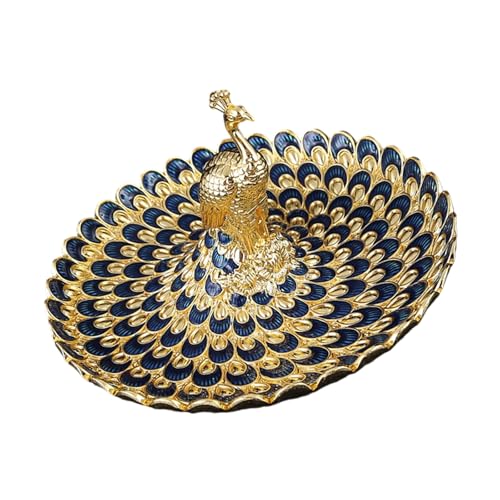 Komplizierte Geprägte Metall Servingplatte Peacocks Design Haltbarkeit 20 Cm Snacks Gericht Für Familienversammlungen Hochdetailgeprägtes Gericht von Morain