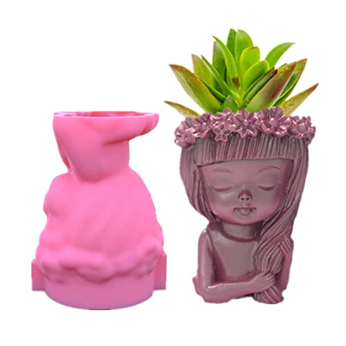 Kranzmädchen Blumenpot Epoxidharz Form Kerze Beton Gips Silikonform Harzform Silikon Großes Quadrat Kranzmädchen Blumenpot Epoxidharz Form Kerze Beton Gips Silikonform Harzform Silikon Großes Quadrat von Morain