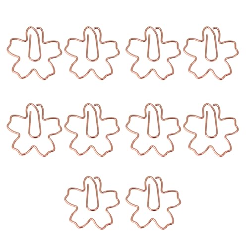 Kreative Büroklammern, Metall, kleine Lesezeicher-Clips, dekorative Aktenklammern für Dateien, Fotos, Metall, Bürobedarf, 10 Stück Kreative Büroklammern, Metall, kleine Lesezeicher-Clips, dekorative Aktenklammern für Dateien, Fotos, Metall, Bürobedarf, 10 Stück von Morain