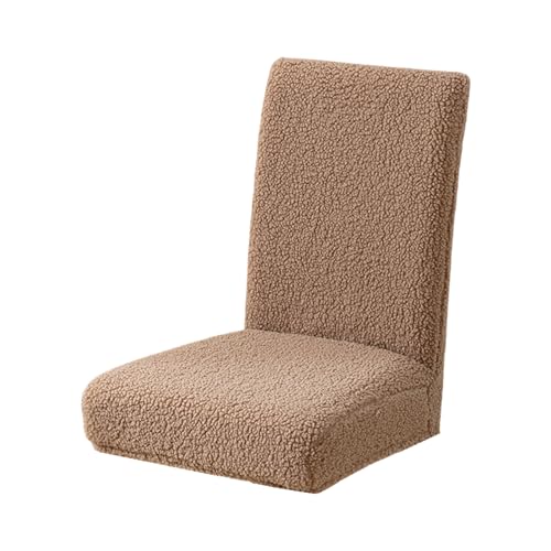 Morain Dicke Plüsch-Stuhlhülse, weich und warm für Herbst und Winter, ohne Armlehnen, Stuhlbezug für Esszimmer und Küche von Morain