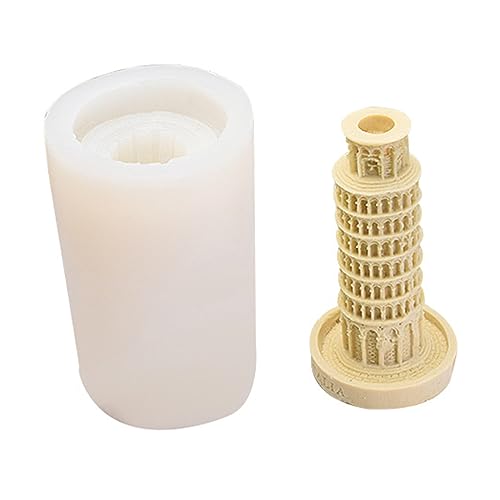 Morain Kerzenform, Epoxidharz, Silikonform, schiefer Turm von Pisa, leicht zu entformen, für Kerzen, Gipskunst Morain Kerzenform, Epoxidharz, Silikonform, schiefer Turm von Pisa, leicht zu entformen, für Kerzen, Gipskunst von Morain