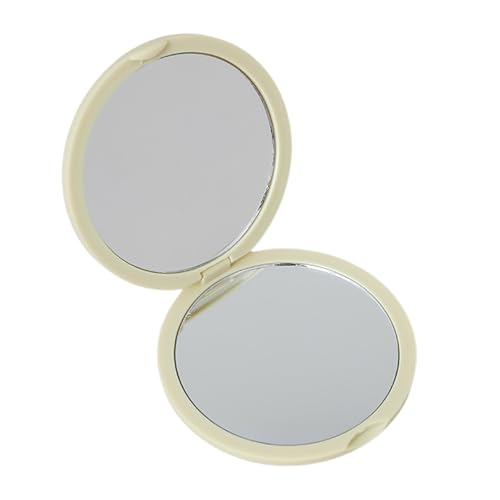 Morain Kompakte Faltbare Kosmetische Kosmetikspiegel Mit Doppelter Seite Glasreisen Tragbare Handheld Runde Für Heimpartys Faltmake Up Spiegel Spiegel Gespiegelt von Morain