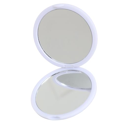 Morain Kompakte Faltbare Kosmetische Kosmetikspiegel Mit Doppelter Seite Glasreisen Tragbare Handheld Runde Für Heimpartys Faltmake Up Spiegel Spiegel Gespiegelt von Morain