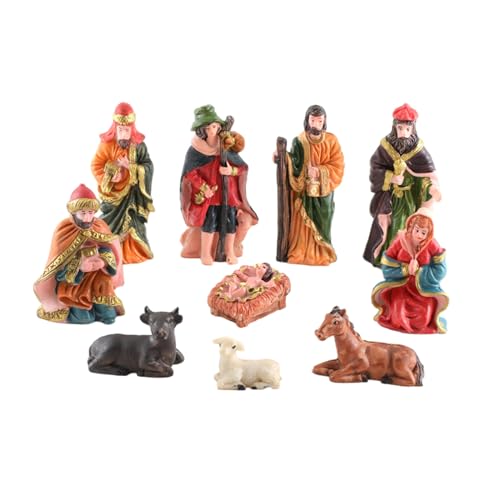 Morain Krippenfiguren, Kunstharzstatue, Heilige Familie, Kunstwerk, religiös, für Regal, Kamine, Weihnachtsdekoration, Weihnachtsdekoration, Weihnachtsdekoration Morain Krippenfiguren, Kunstharzstatue, Heilige Familie, Kunstwerk, religiös, für Regal, Kamine, Weihnachtsdekoration, Weihnachtsdekoration, Weihnachtsdekoration von Morain