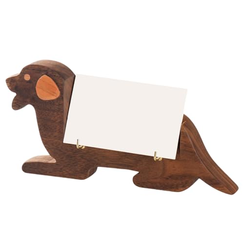 Morain Kunsthandwerk Holz Visitenkarte Display Mit Tierform Visitenkartenständer Für Name Kartenhalter Stilvoller Schreibtisch von Morain