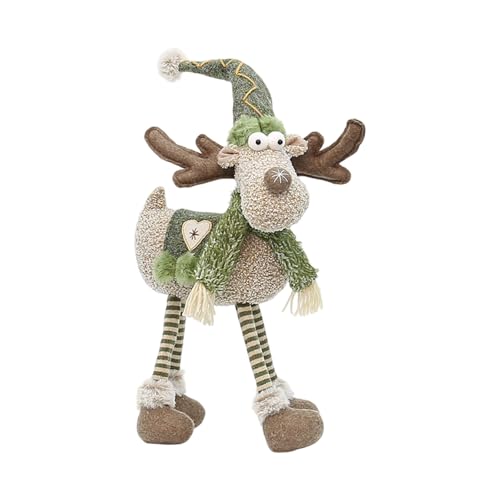 Morain Plüschfigur Hirschpuppe, 55 cm hoch, Weihnachtsdekoration für Kaminsims, Regal, Schreibtisch, Heimdekoration, saisonale Stoff-Rentier-Mittelstücke Morain Plüschfigur Hirschpuppe, 55 cm hoch, Weihnachtsdekoration für Kaminsims, Regal, Schreibtisch, Heimdekoration, saisonale Stoff-Rentier-Mittelstücke von Morain