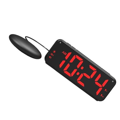 Morain Stilvoller USB Aktivierter Vibratings Wecker Mit Bett Shaker Datenübertragungsfähigkeit Für Tief Schläfrig Tiefe Schlafalarm von Morain