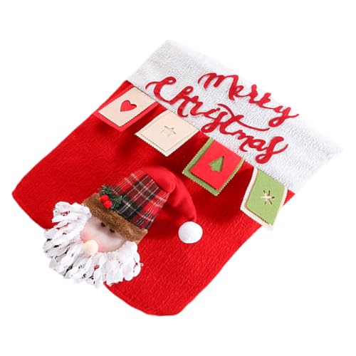Morain Stuhlbezug für Weihnachtsmannmütze, Weihnachtsmannmütze, für Zuhause, Festivals, Esszimmer-Zubehör, Stuhlhussen Morain Stuhlbezug für Weihnachtsmannmütze, Weihnachtsmannmütze, für Zuhause, Festivals, Esszimmer-Zubehör, Stuhlhussen von Morain