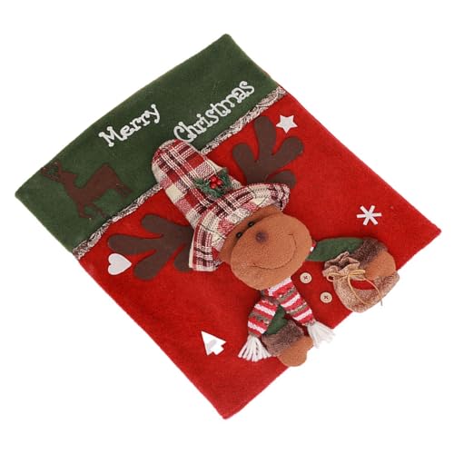 Morain Stuhlhussen mit Weihnachtsmann- und Schneemannmotiv für Weihnachten, Büro und Heimdekoration, waschbar, 1 Stück, weiche Stuhlhussen Morain Stuhlhussen mit Weihnachtsmann- und Schneemannmotiv für Weihnachten, Büro und Heimdekoration, waschbar, 1 Stück, weiche Stuhlhussen von Morain