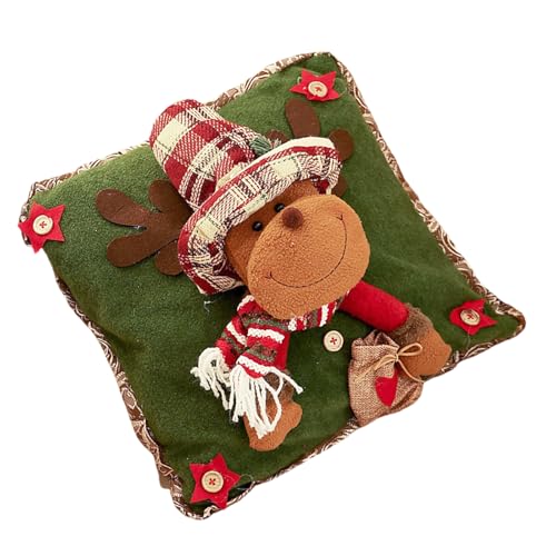 Morain Weihnachts-Kissenbezüge, Weihnachtsmann, Schneemann, Rentier, Dekoration, Kissen für Couch, Wohnzimmer, Schlafzimmer, dekorativer Kissenbezug Morain Weihnachts-Kissenbezüge, Weihnachtsmann, Schneemann, Rentier, Dekoration, Kissen für Couch, Wohnzimmer, Schlafzimmer, dekorativer Kissenbezug von Morain
