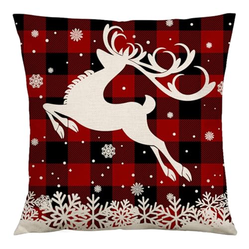 Morain Weihnachts-Kissenbezug, Winterurlaub, Überwurf, Sofa, Couch, Kissen, Schlafzimmer, Dekoration, 2024, Neujahrsgeschenk, Weihnachten Morain Weihnachts-Kissenbezug, Winterurlaub, Überwurf, Sofa, Couch, Kissen, Schlafzimmer, Dekoration, 2024, Neujahrsgeschenk, Weihnachten von Morain