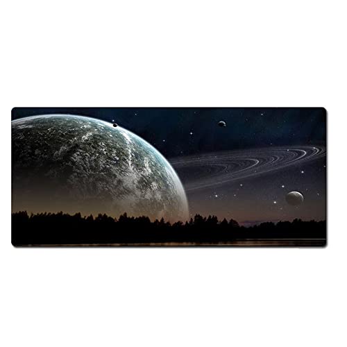 Morian Gaming-Mauspad, 300 x 600 x 3 mm, Dreamy Sternenhimmel, rutschfestes und wasserdichtes Computer-Mauspad mit genähten Kanten, für Gaming, Büro und Zuhause (G-631) von Morain