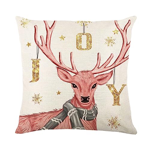 Multifunktionaler Weihnachts-Kissenbezug, bunt bedruckt, Dekoration für Zuhause, Büro, Stuhl, Bett, Sofa, Dekoration, Leinen Multifunktionaler Weihnachts-Kissenbezug, bunt bedruckt, Dekoration für Zuhause, Büro, Stuhl, Bett, Sofa, Dekoration, Leinen von Morain