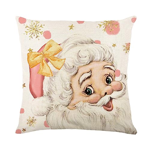 Multifunktionaler Weihnachts-Kissenbezug, bunt bedruckt, Dekoration für Zuhause, Büro, Stuhl, Bett, Sofa, Dekoration, Leinen Multifunktionaler Weihnachts-Kissenbezug, bunt bedruckt, Dekoration für Zuhause, Büro, Stuhl, Bett, Sofa, Dekoration, Leinen von Morain