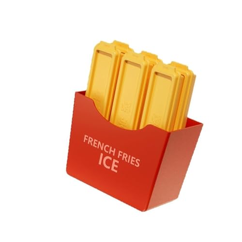 Plastik Französische Pommes Formen Eiswürfel Tablett Für Kaltes Getränk Haushalt Rechteckig Machen Schimmel Mit Deckel Küchenwerkzeug von Morain