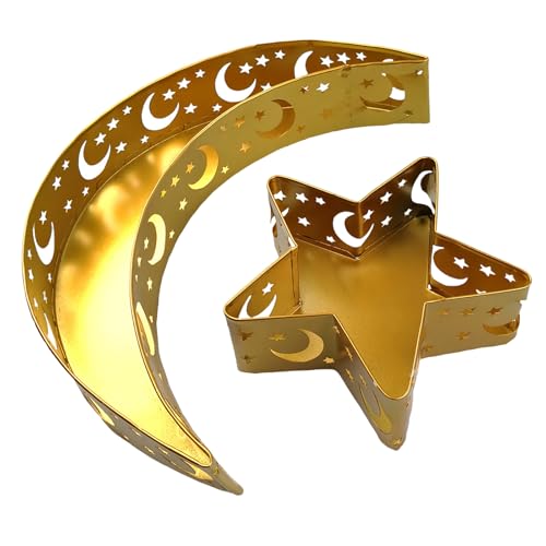 Ramadans Eids Mubaraks Dekorative Mond Und Sternsnack Tablettschale Für Tischdekoration Und Party Ramadans Dekoration von Morain