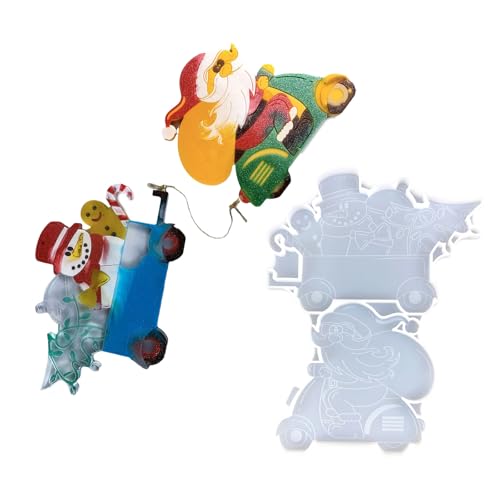 Silikon-Zementform, Gips, Bastelformen, Weihnachtsfigur, handgefertigte Silikon-Textur für Weihnachten, dekorative handgefertigte Formen von Morain