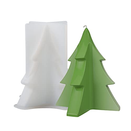 Silikonform für Weihnachtsbaum, flexible Tannenbaumformen, Kuchendekoration, Zuhause, Party, Urlaub, Kuchendekoration, Weihnachts-Silikonformen für Seife, Kerzen von Morain