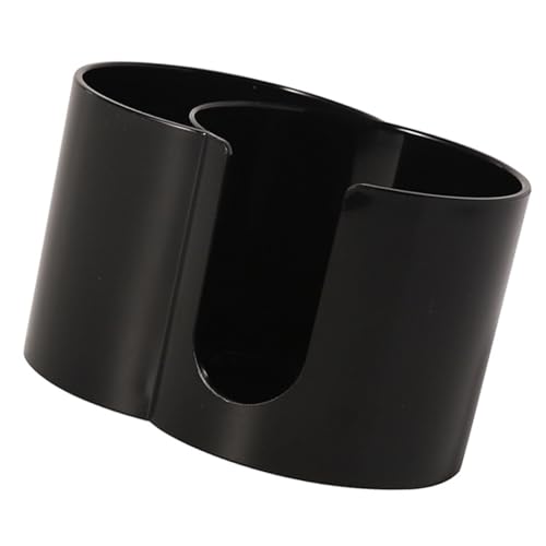 Stapelbarer Badezimmer-Organizer für Wattebällchen und Qtips, staubdichter Behälter mit separaten Fächern für einfachen Zugriff, moderner Badezimmer-Glas-Organizer für Kosmetika von Morain