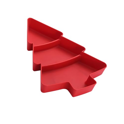 Tablett mit mehreren Abschnitten für Snacks, Weihnachtsbaum-Designs für Süßigkeiten und Partys, zum Servieren von Nüssen und Partys Tablett mit mehreren Abschnitten für Snacks, Weihnachtsbaum-Designs für Süßigkeiten und Partys, zum Servieren von Nüssen und Partys von Morain