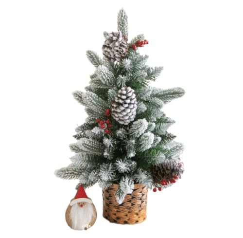 Tragbarer Weihnachtsbaum für den Tisch, künstlicher Miniatur-Baum, Festlichkeiten, Schreibtisch- und Fensterbank-Dekoration, Innen-Weihnachtsdisplay von Morain