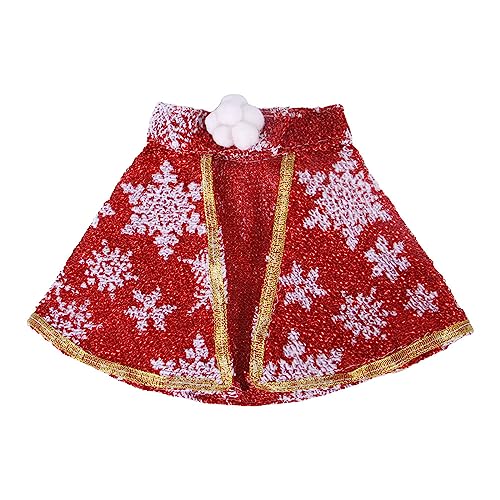 Umhang mit lustigem Design für Weihnachten, verschmitztes Partyumhang, Haustier-Winter-Kostüm, hält warm, mit magischem Verschluss, Weihnachtsumhang von Morain