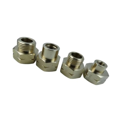 Universal-Ersatz-Zylinder-Anschluss-Adapter, Sechskant-Verbindungsadapter, Messing, dauerhafter Campingofen-Konverter, 4 Stück von Morain