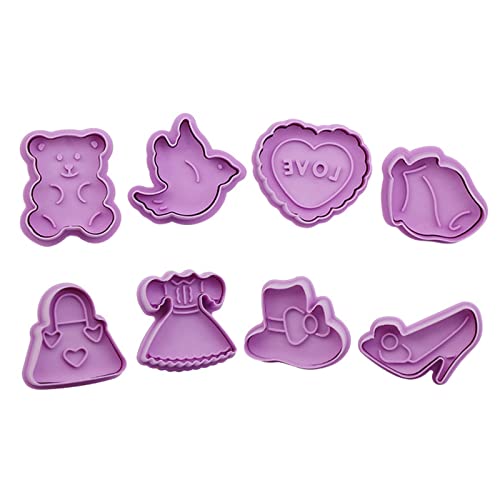 Urlaubskeksschneider Set Präge Kekse Gebäckschneider Valentinstag Plastik Backschneider Küche Backwerkzeuge Fondant Stamper Urlaub von Morain