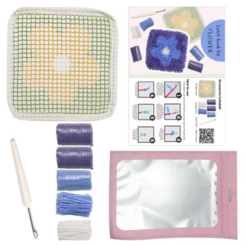 Verriegelte Haken Kits Blumenersetzer Häkeln Kits Coasters Making Kits Racked Haken Nadel Stickkits Für Erwachsene Untersetzer Strick Kits Für Starter Riegel Haken Kits Handmade Making von Morain