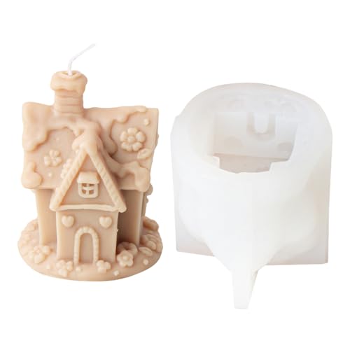 Weihnachtshäuser-Formen, Hausform, Silikon, Gips, Bastelbedarf für Heimdekoration, Form, Silikon, handgefertigte Gussteile von Morain