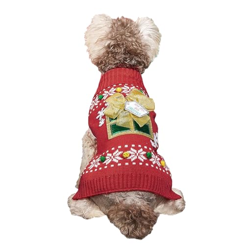 Weihnachtspullover für Hunde, Festival-Kostüm, für Weihnachten, Verkleidungen, Jumpsuit, kleines Party-Outfit von Morain