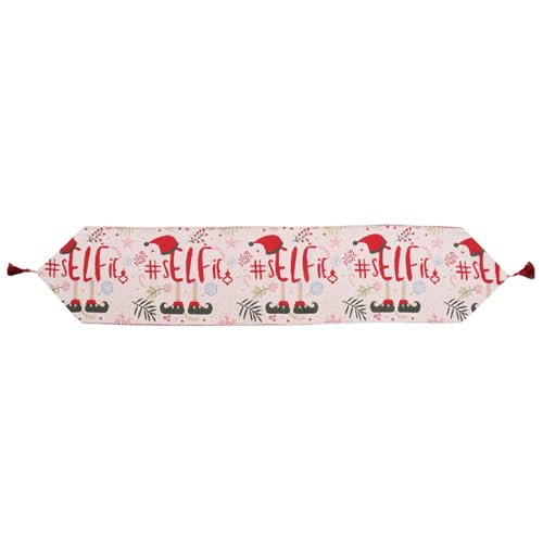 Weihnachtstischläufer, bestickt, Elch, für Zuhause, Esszimmer, Hochzeit, Party, Küche, Neujahr, Tischdecke Läufer Weihnachtstischläufer, bestickt, Elch, für Zuhause, Esszimmer, Hochzeit, Party, Küche, Neujahr, Tischdecke Läufer von Morain