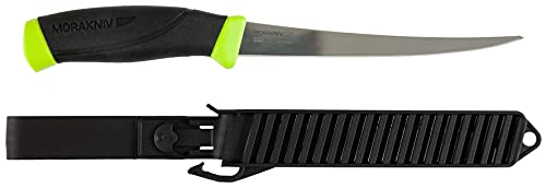 Morakniv Companion Sandvik Edelstahl Fischfiletmesser mit Scheide, schwarz/gelb, 15,4 cm von Morakniv
